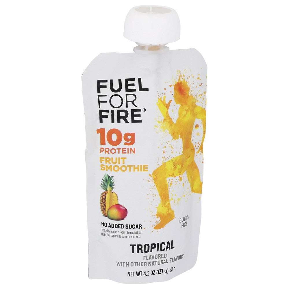 Fuel For Fire Tr12, Tropical Fruit Tropical Fruit + Protein Smoothie 4.5 Ounce,  Case of 12