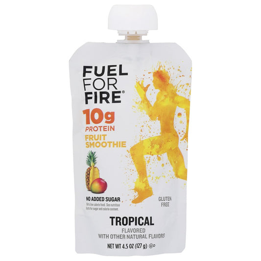 Fuel For Fire Tr12, Tropical Fruit Tropical Fruit + Protein Smoothie 4.5 Ounce,  Case of 12