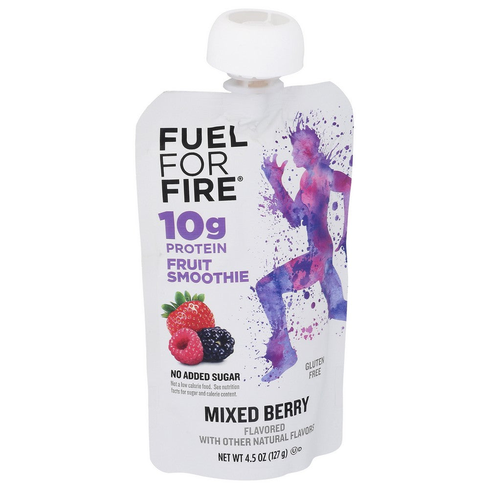 Fuel For Fire Mb12, Mixed Berry Fruit + Protein Smoothie Mixed Berry Fruit + Protein Smoothie 4.5 Ounce,  Case of 12