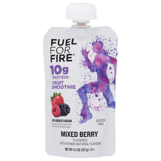 Fuel For Fire Mb12, Mixed Berry Fruit + Protein Smoothie Mixed Berry Fruit + Protein Smoothie 4.5 Ounce,  Case of 12