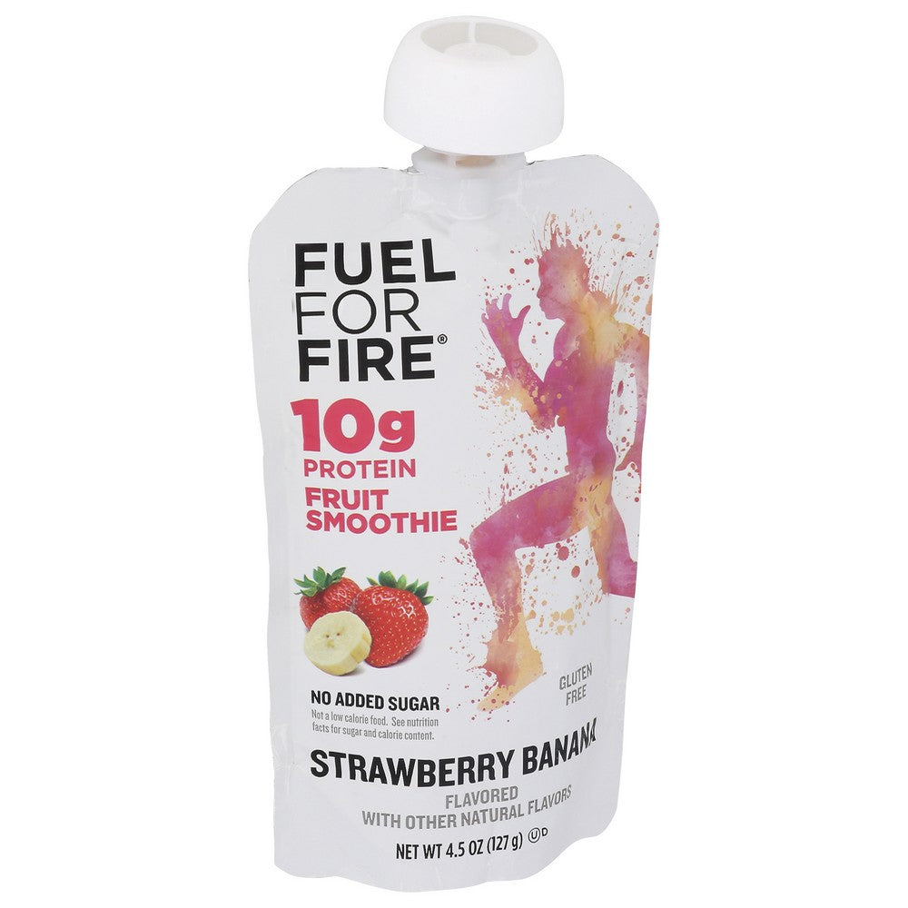 Fuel For Fire Sb12, Strawberry Banana Strawberry Banana Fruit + Protein Smoothie 4.5 Ounce,  Case of 12