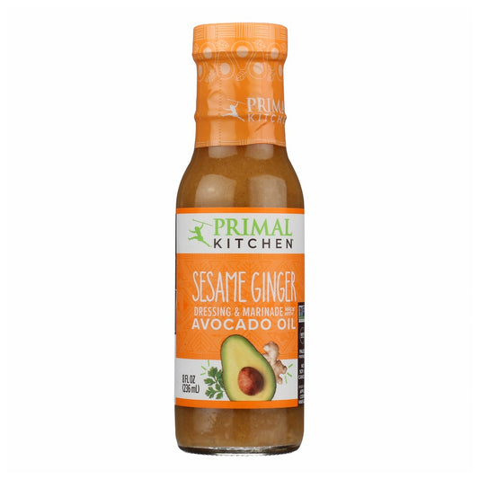 Primal Kitchen® 108567690065580000, Sesame Ginger Sesame Ginger Vinaigrette Made With Avocado Oil- 8Oz 8 Fluid Ounce,  Case of 6