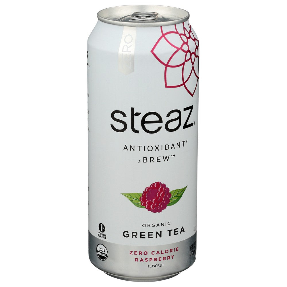 Steaz Tea Antiox Brew Zrsbry - 16 Fluid Ounce, Case of 12