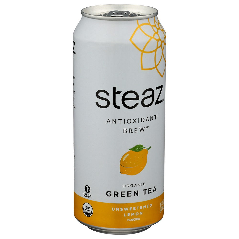 Steaz Tea Antiox Brew Unslm Og - 16 Fluid Ounce, Case of 12
