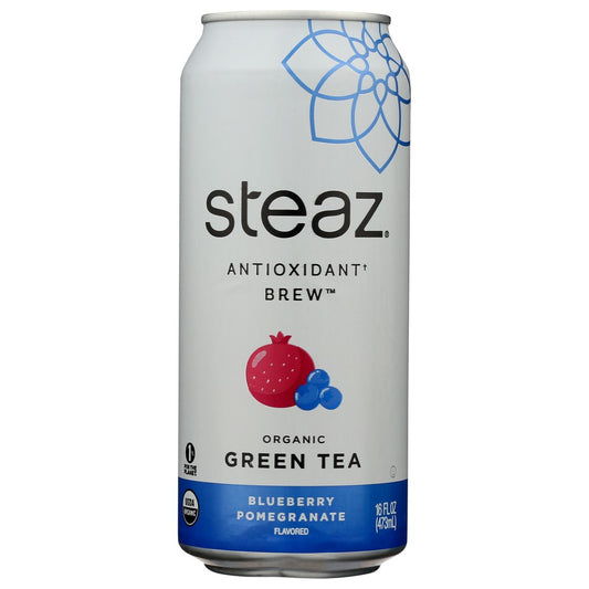 Steaz Tea Antiox Brew Blupom - 16 Fluid Ounce,  Case of 12