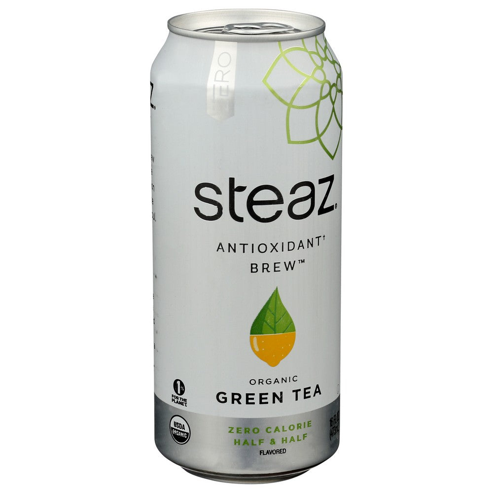 Steaz Tea Antiox Brew Zhalf Og - 16 Fluid Ounce, Case of 12