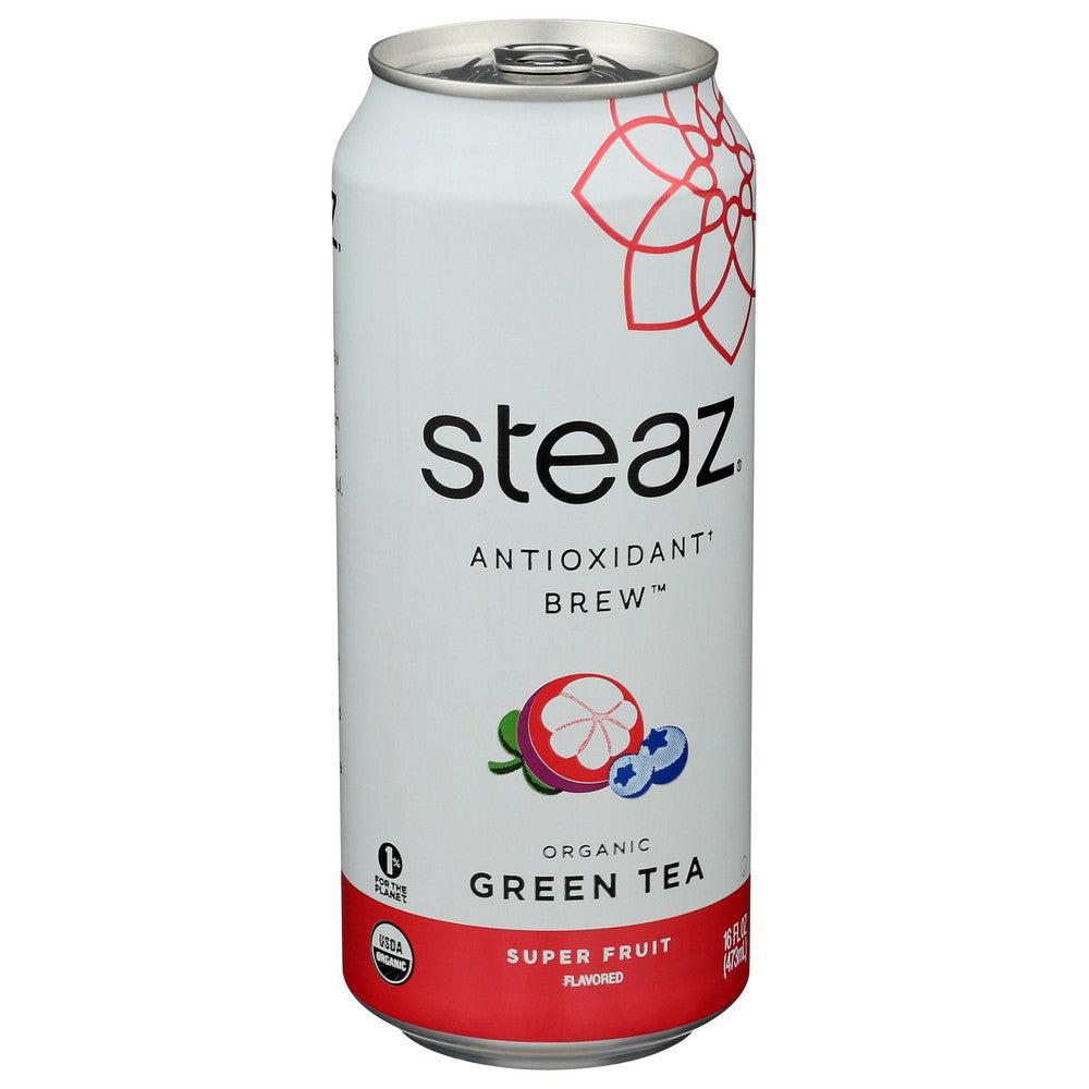 Steaz Tea Antiox Brew Supfr Og - 16 Fluid Ounce, Case of 12