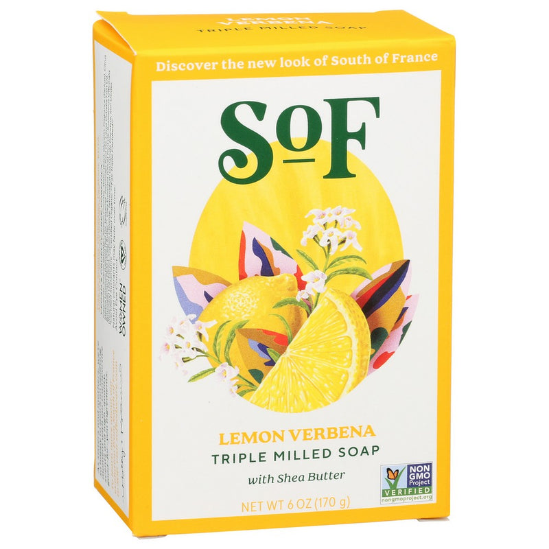 South Of France Soap Bar Lemon Verbena - 6 Ounce, Case of 3