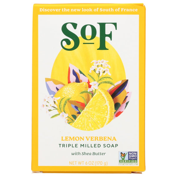 South Of France Soap Bar Lemon Verbena - 6 Ounce, Case of 3