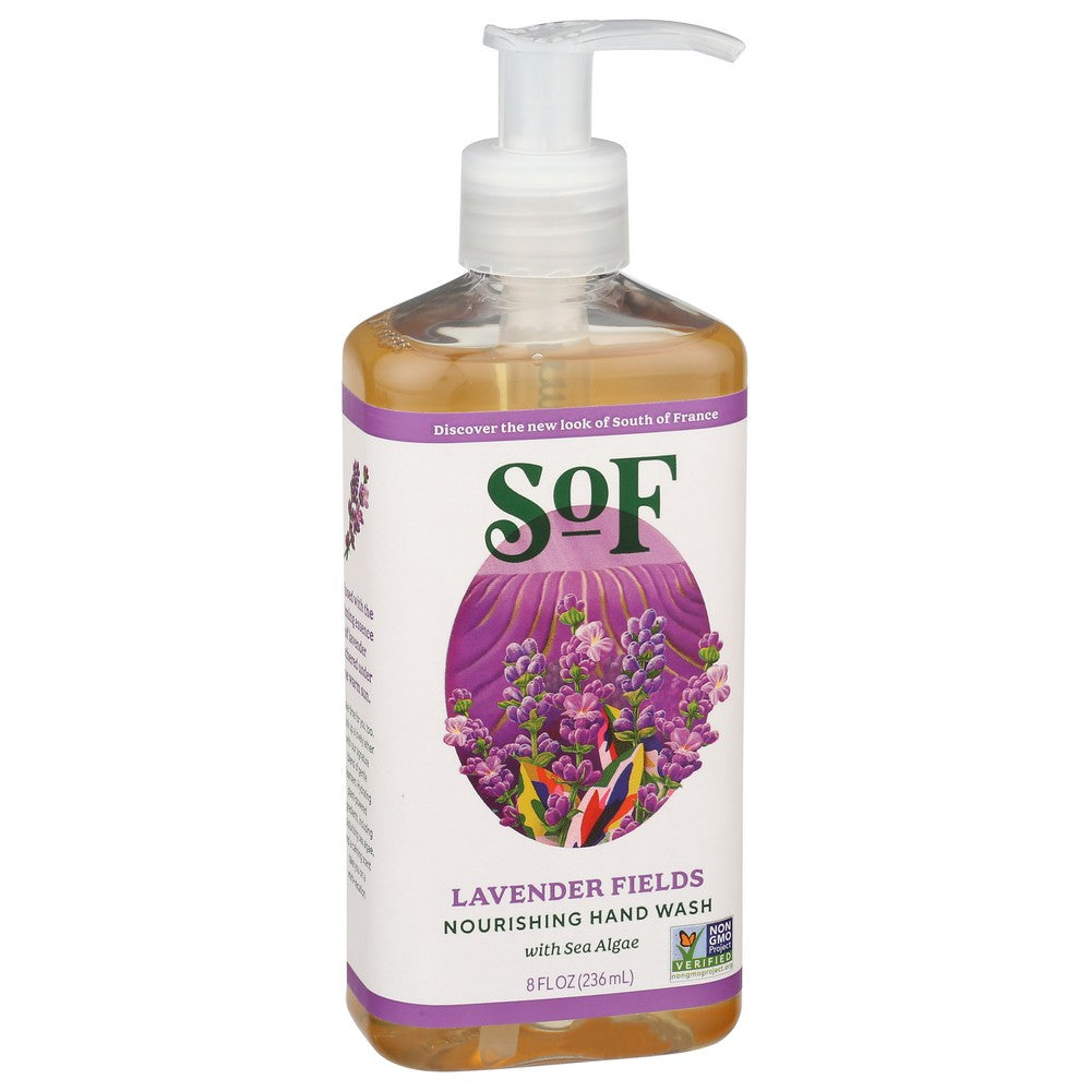 South Of France Hand Wash Lavender Fields - 8 Ounce,  Case of 3