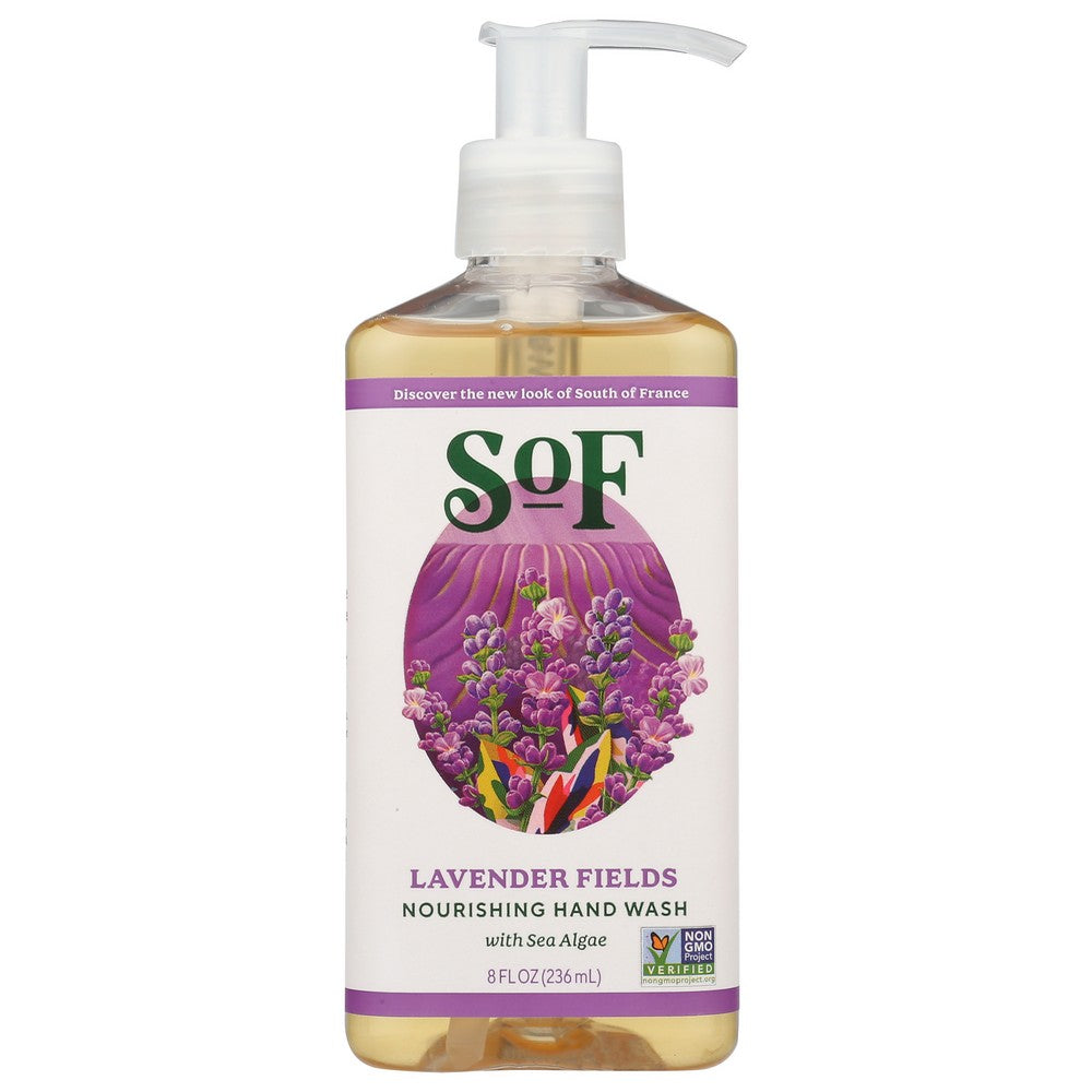 South Of France Hand Wash Lavender Fields - 8 Ounce,  Case of 3