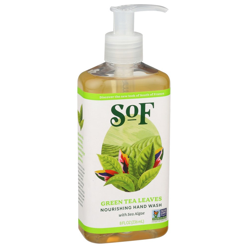 South Of France Hand Wash Green Tea Leaves - 8 Ounce,  Case of 3