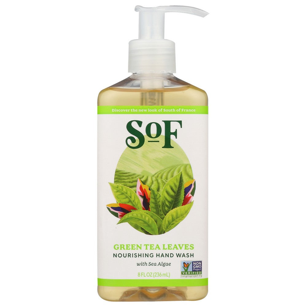 South Of France Hand Wash Green Tea Leaves - 8 Ounce,  Case of 3