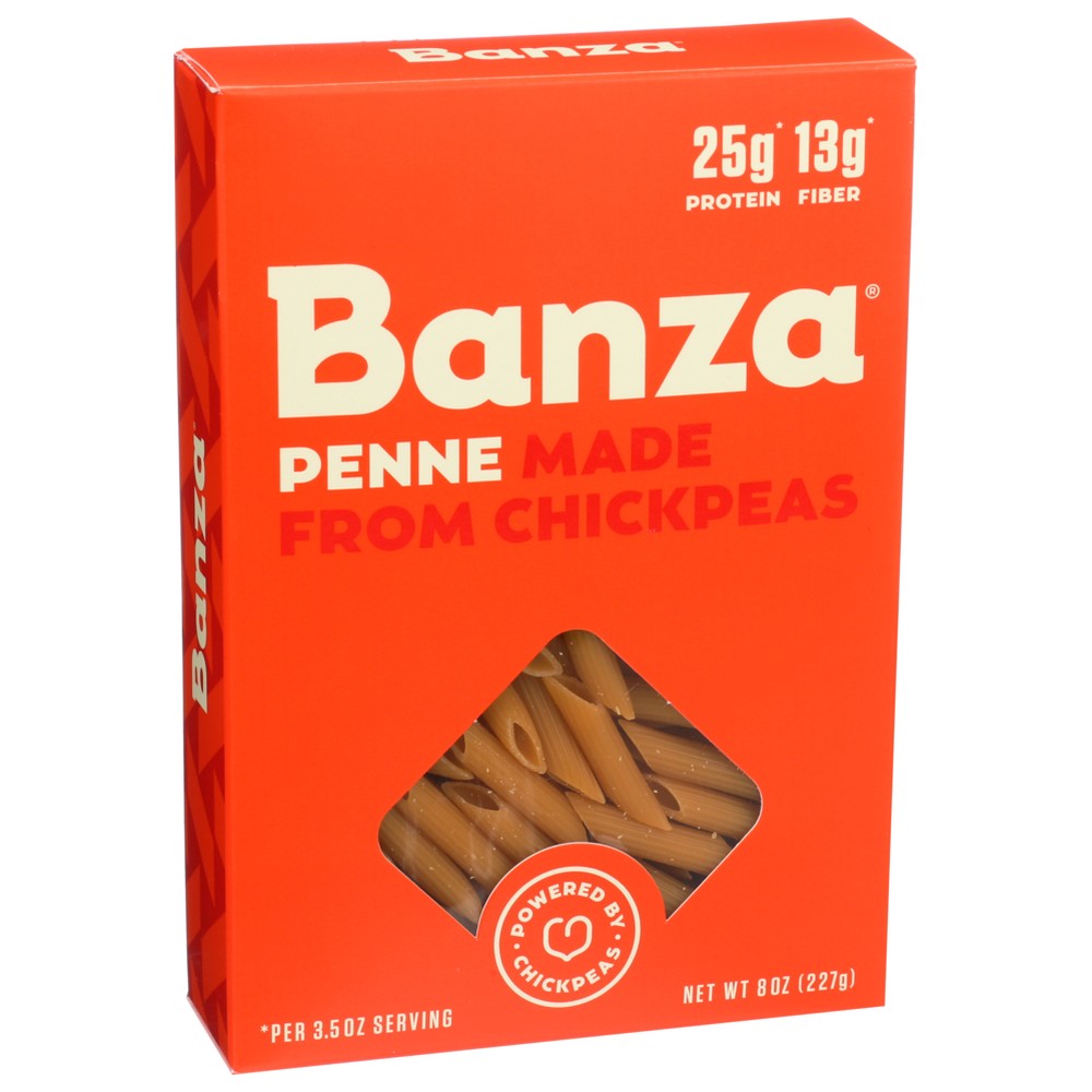 Banza® Pas101, Banza Chickpea Pasta Penne, 8 Oz.,  Case of 6