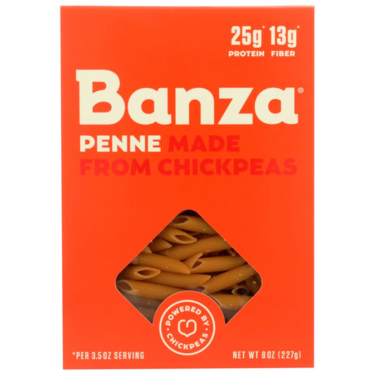 Banza® Pas101, Banza Chickpea Pasta Penne, 8 Oz.,  Case of 6