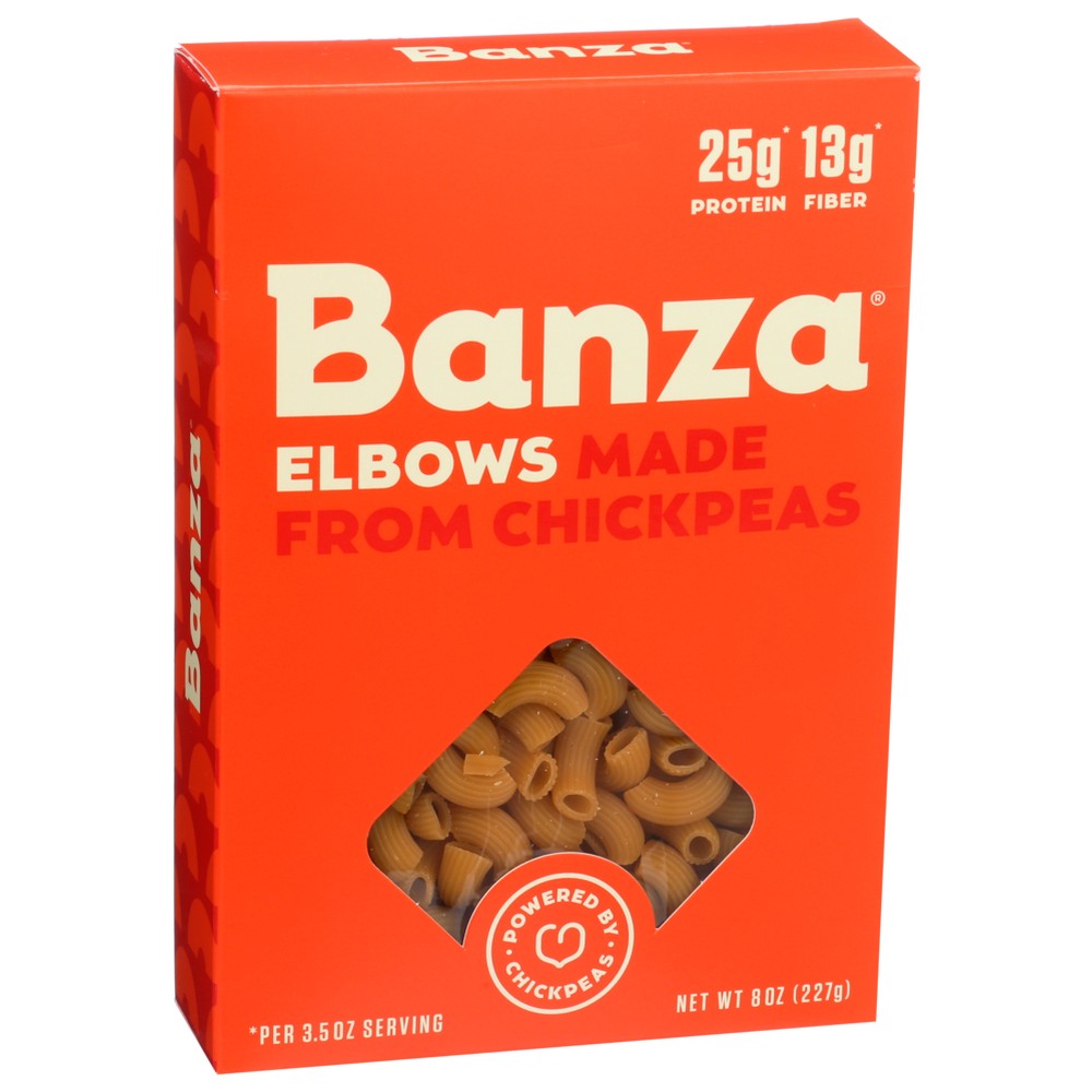 Banza® Pas103, Banza Chickpea Pasta Elbows, 8 Oz.,  Case of 6