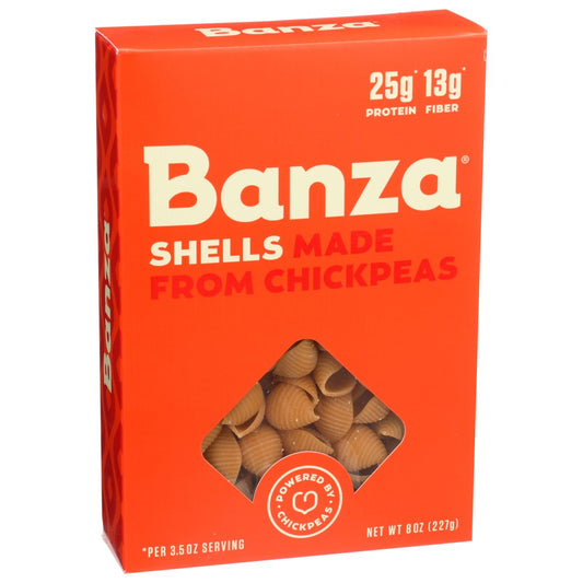 Banza® Pas104, Banza Chickpea Pasta Shells, 8 Oz.,  Case of 6