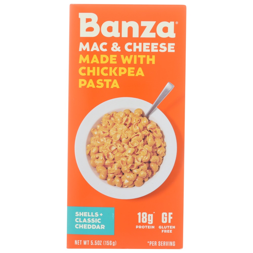 Banza Mac103, Banza Chickpea Pasta Shells And Cheese, 5.5 Oz.,  Case of 6