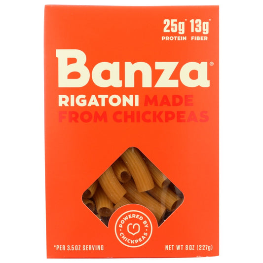 Banza® , Banza Rigatoni Chickpea Pasta, 8 Oz. Box,  Case of 6