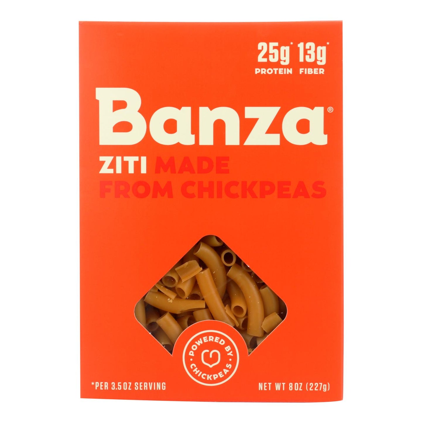 Banza Ziti Chickpea Pasta  - Case of 6 - 8 Ounce