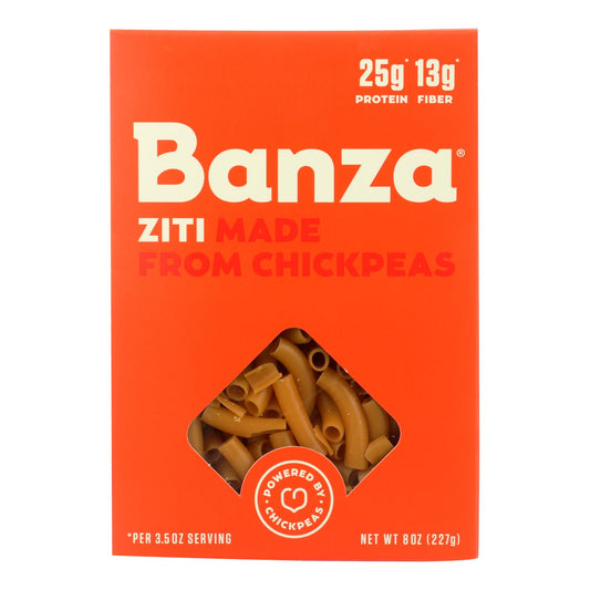 Banza Ziti Chickpea Pasta  - Case of 6 - 8 Ounce