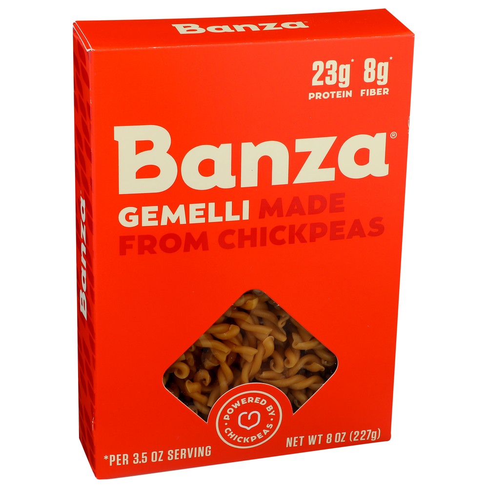 Banza Pas117, Gemelli Banza Chickpea Pasta Gemelli 8 Ounce,  Case of 6