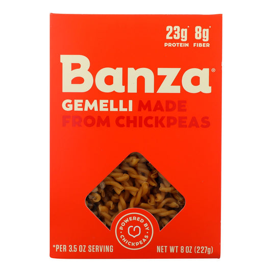 Banza - Pasta Chickpea Gemelli - Case of 6-8 Ounce