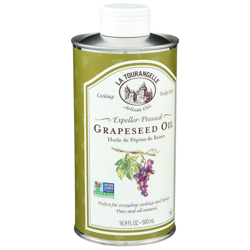 La Tourangelle Oil Grapeseed - 17 Fluid Ounce, Case of 6