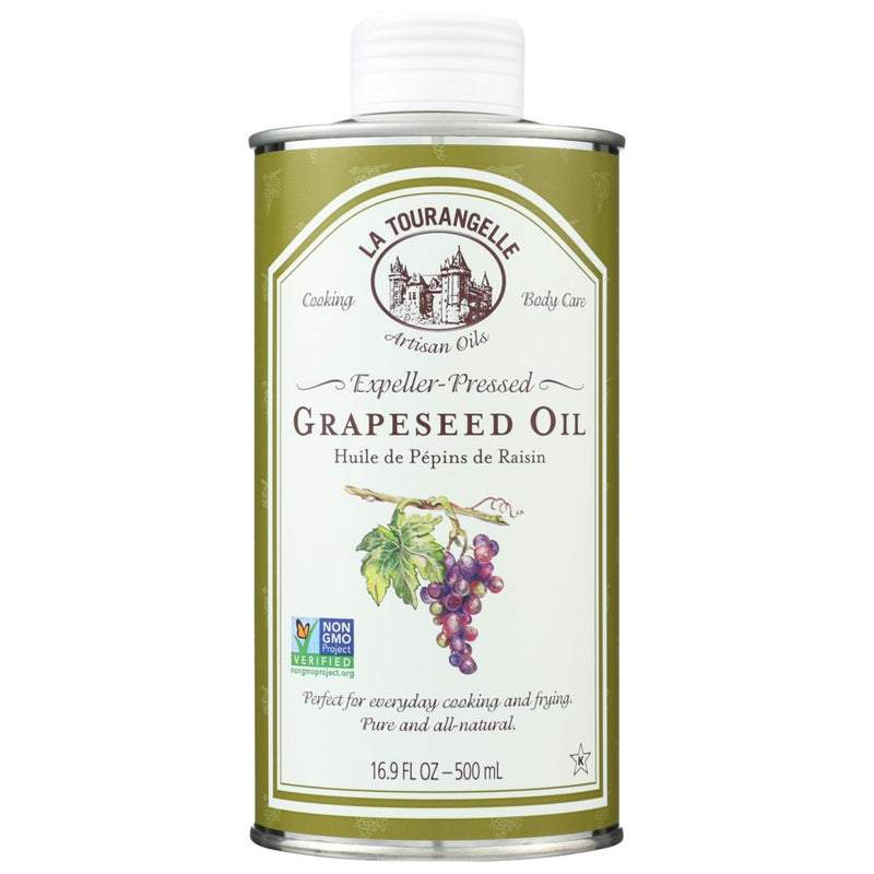 La Tourangelle Oil Grapeseed - 17 Fluid Ounce, Case of 6