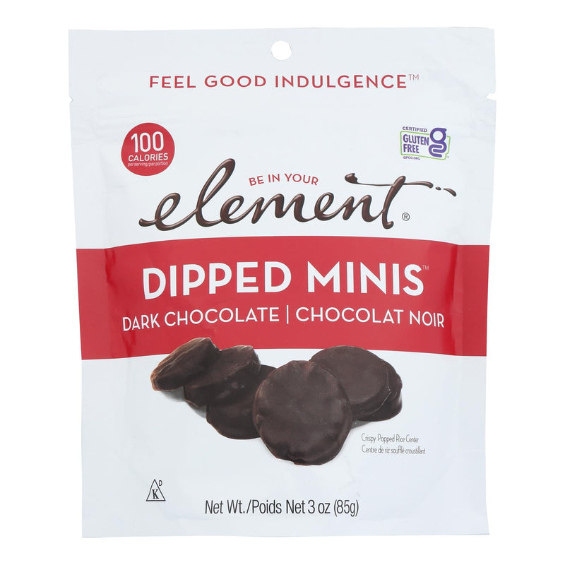 Element - Rice Cake Minis Dark Chocolate - Case of 8-3 Ounce