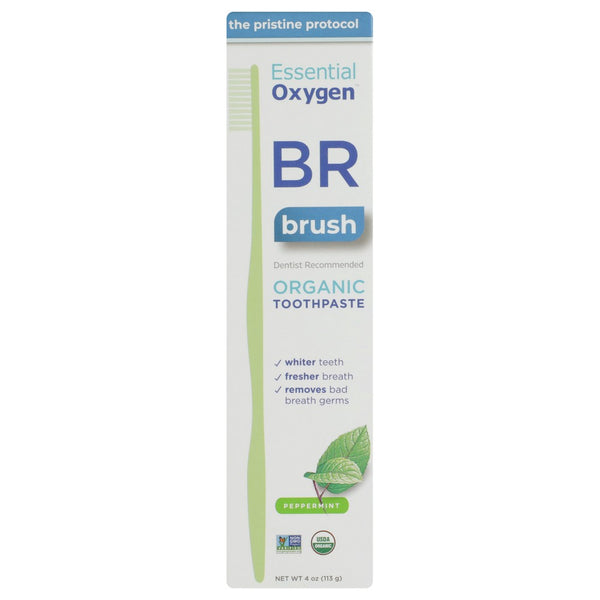 Essential Oxygen™ N- Pa04 P, Essential Oxygen Br Organicanic Toothpaste, Fresh Mint Flavor, 4 Oz.,  Case of 1