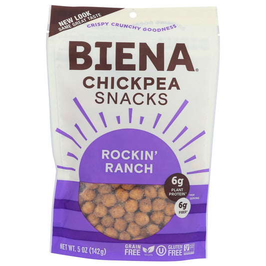 Biena® 185712, Biena Rockin' Ranch Chickpea Snacks, 5 Oz.,  Case of 8