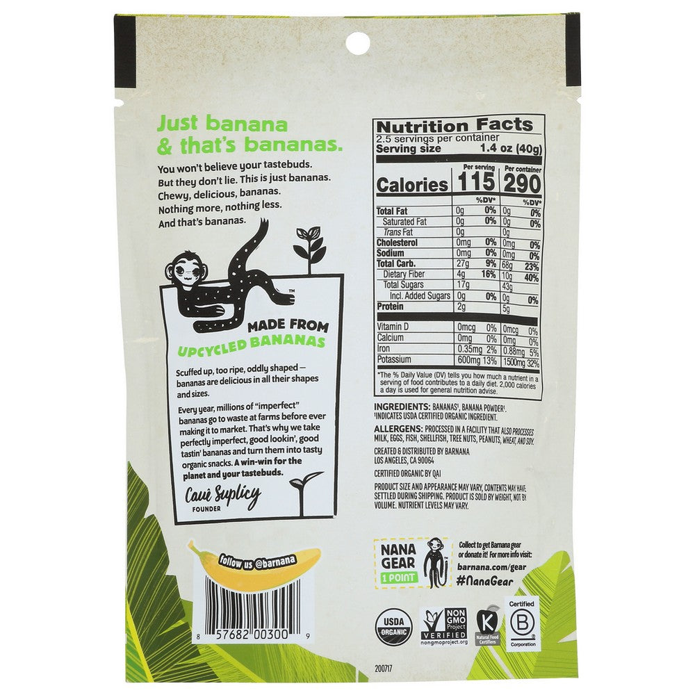 Barnana Banana Bts Chwy Organicn Organic - 4 Ounce,  Case of 12