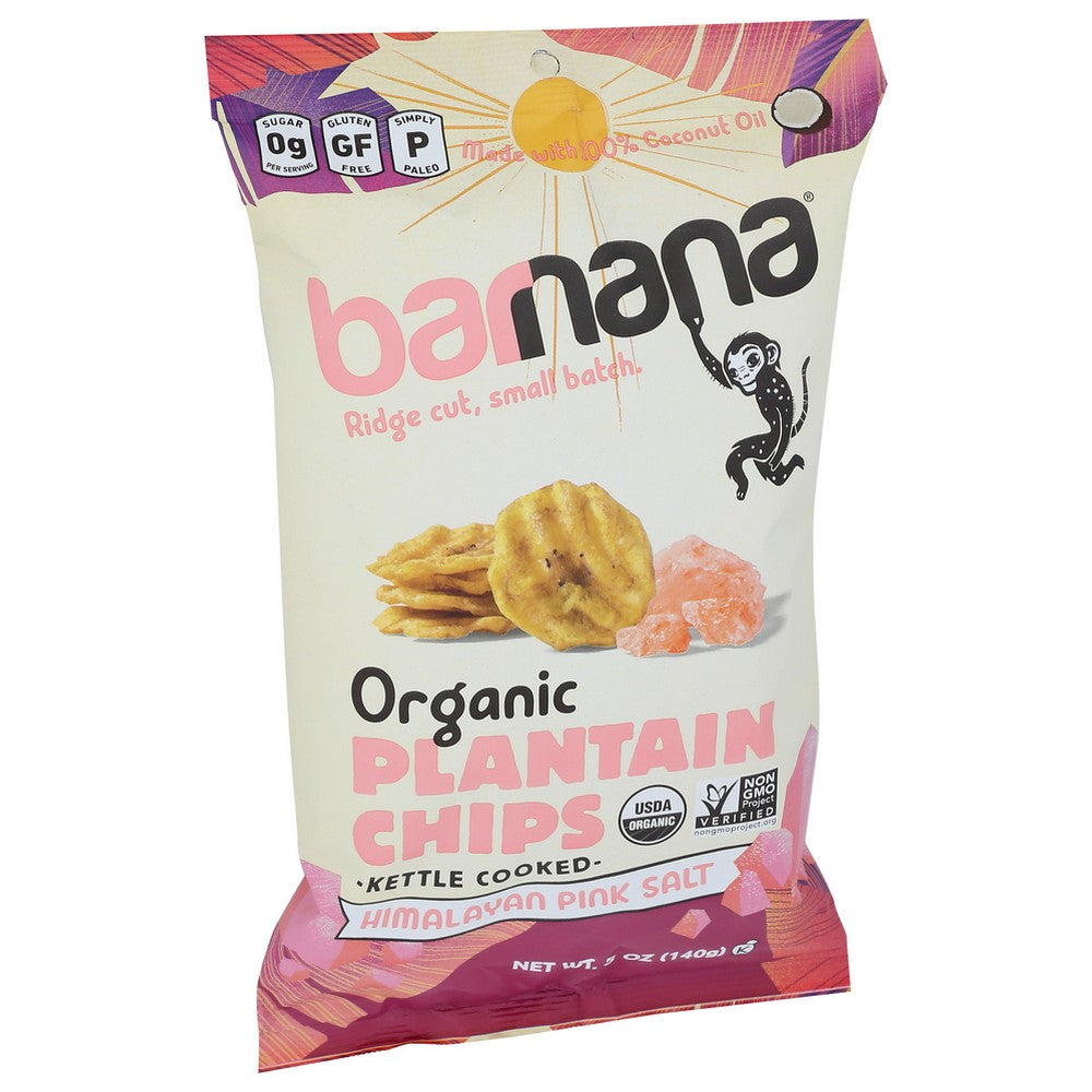 Barnana® 3931, Himalayan Pink Sea Salt Organicanic Plantain Chips 5 Ounce,  Case of 6