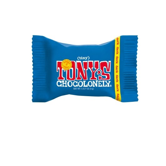 Tony's Chocolonely Tiny Dark Chocolate, 0.32 Ounce, 100 Per Pack, 8 Per Case