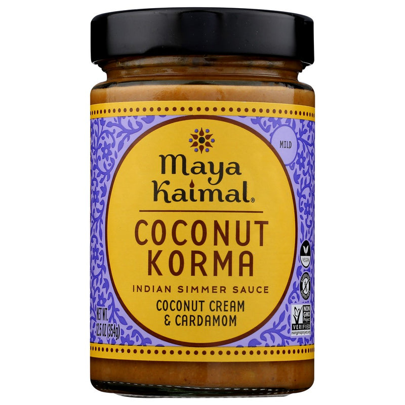 Maya Kaimal Sauce Coconut Korma - 13 Ounce, Case of 6