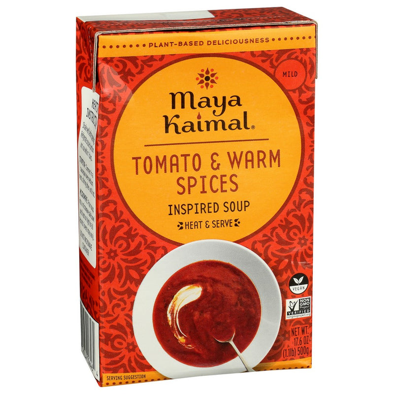 Maya Kaimal Soup Tomato Warm Spices - 18 Ounce, Case of 12