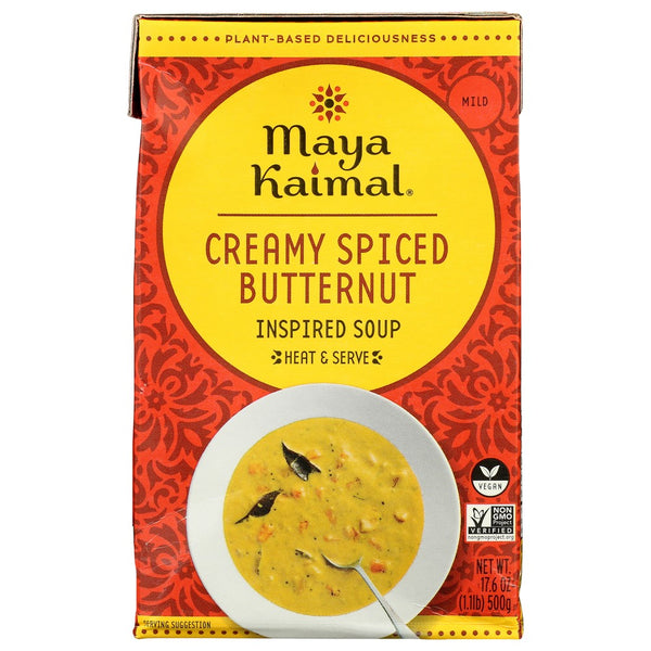 Maya Kaimal Soup Creamy Spce Butternut - 18 Ounce, Case of 12