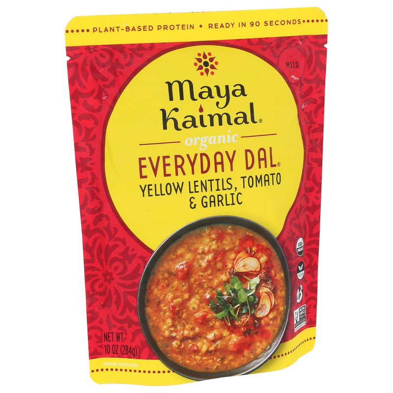 Maya Kaimal Dal Yllw Lntl W Tomato Grlc - 10 Ounce, Case of 6