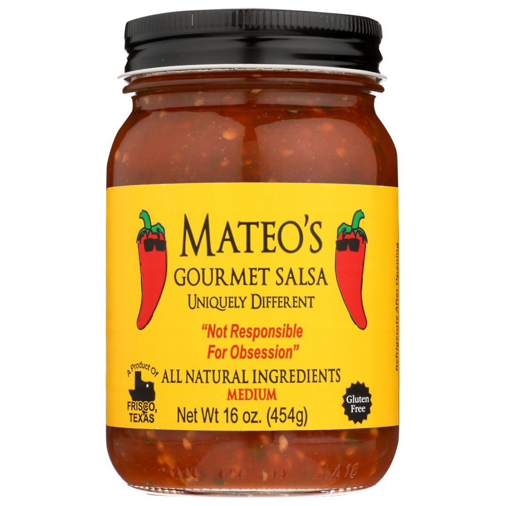 Mateo's ,  Salsa-Medium                         16 Ounce,  Case of 6