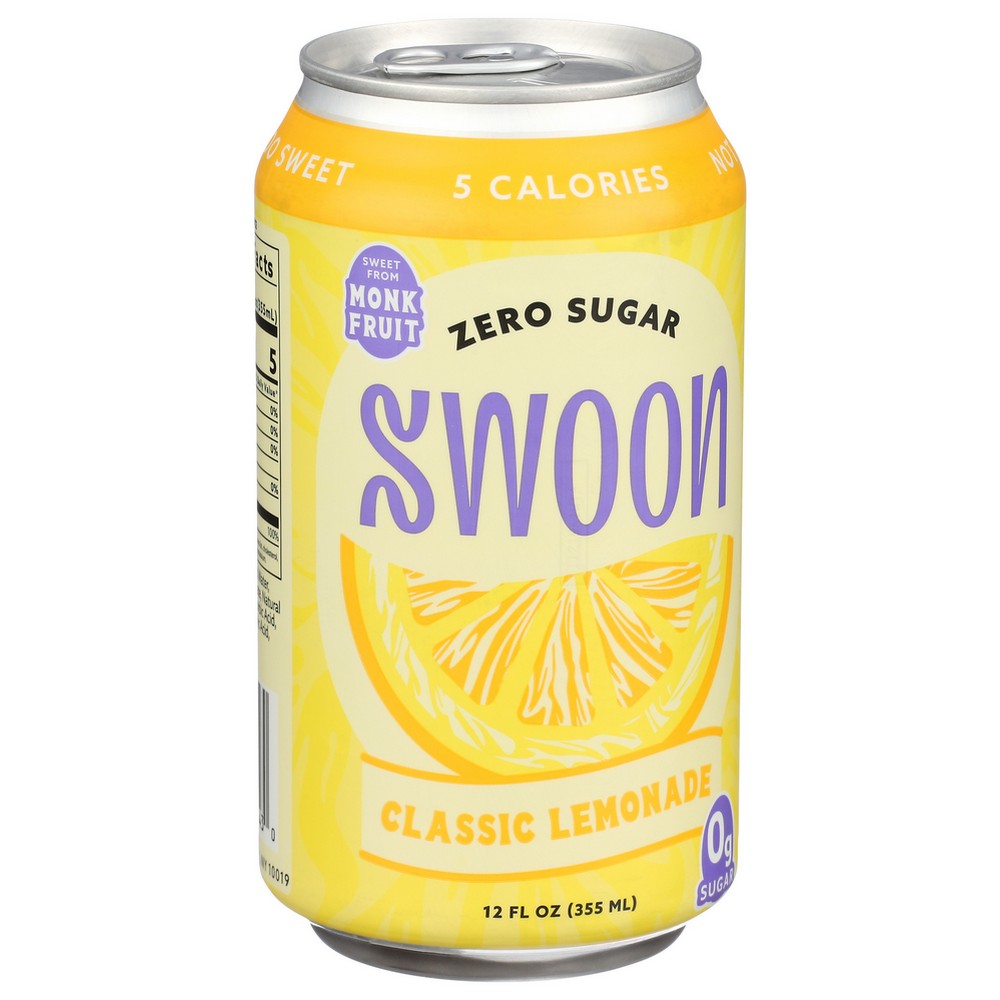 Swoon , Swoon Classic Lemonade Zero Sugar Lemonade 12 Fluid Ounce,  Case of 12