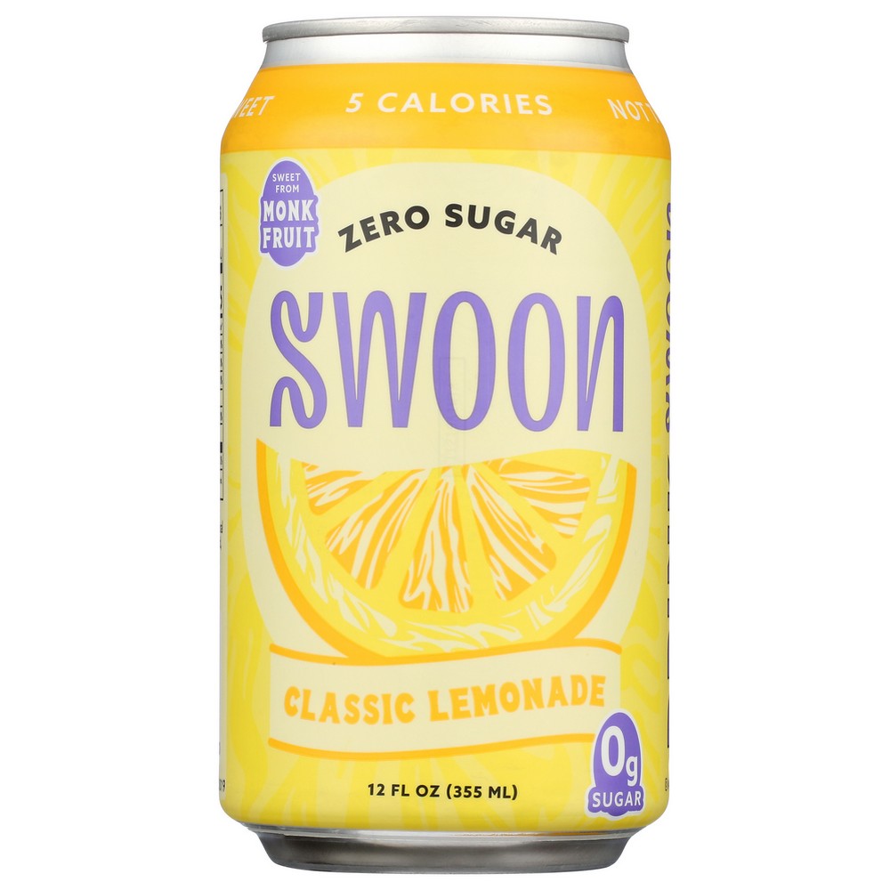 Swoon , Swoon Classic Lemonade Zero Sugar Lemonade 12 Fluid Ounce,  Case of 12