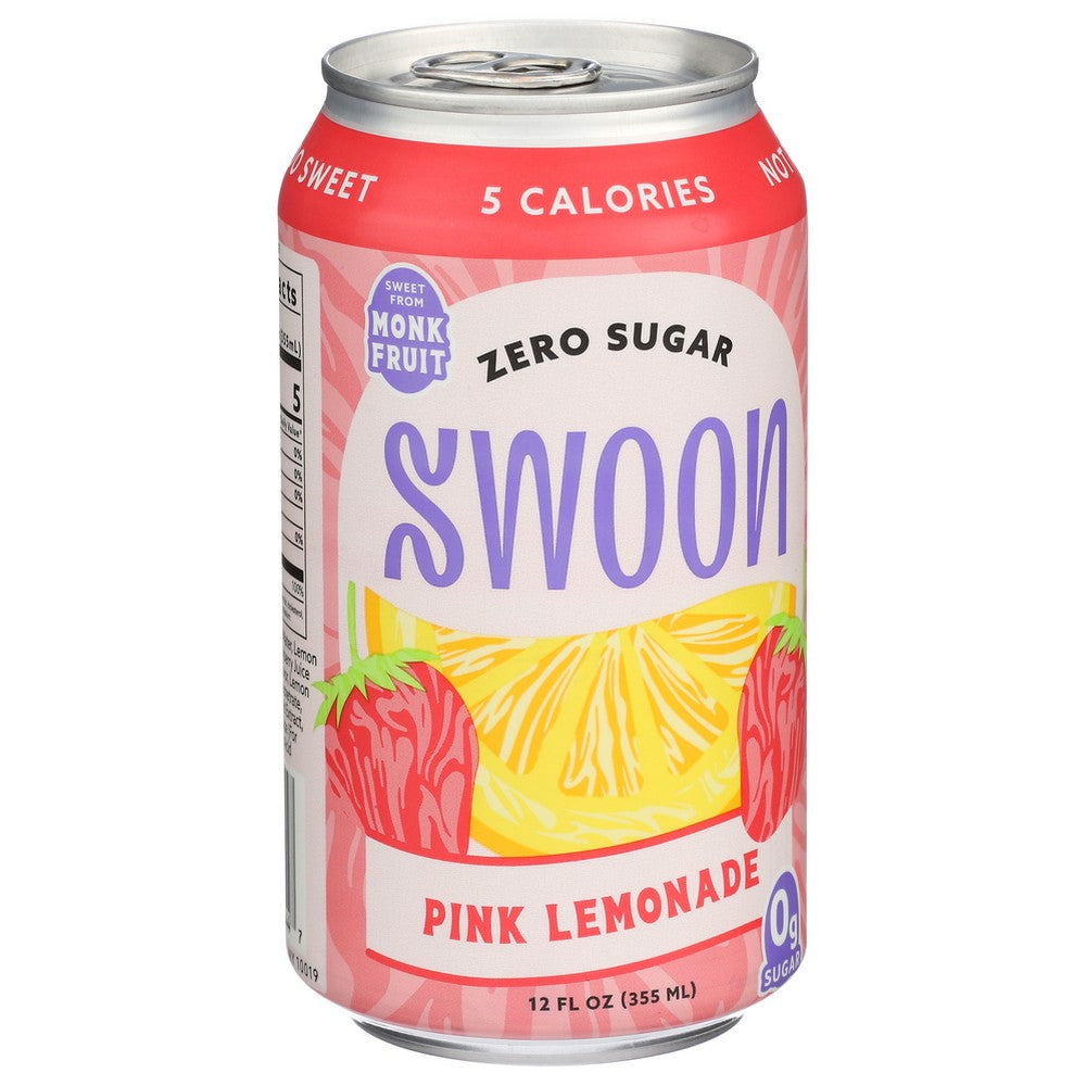 Swoon , Swoon Pink Lemonade Zero Sugar Lemonade 12 Fluid Ounce,  Case of 12