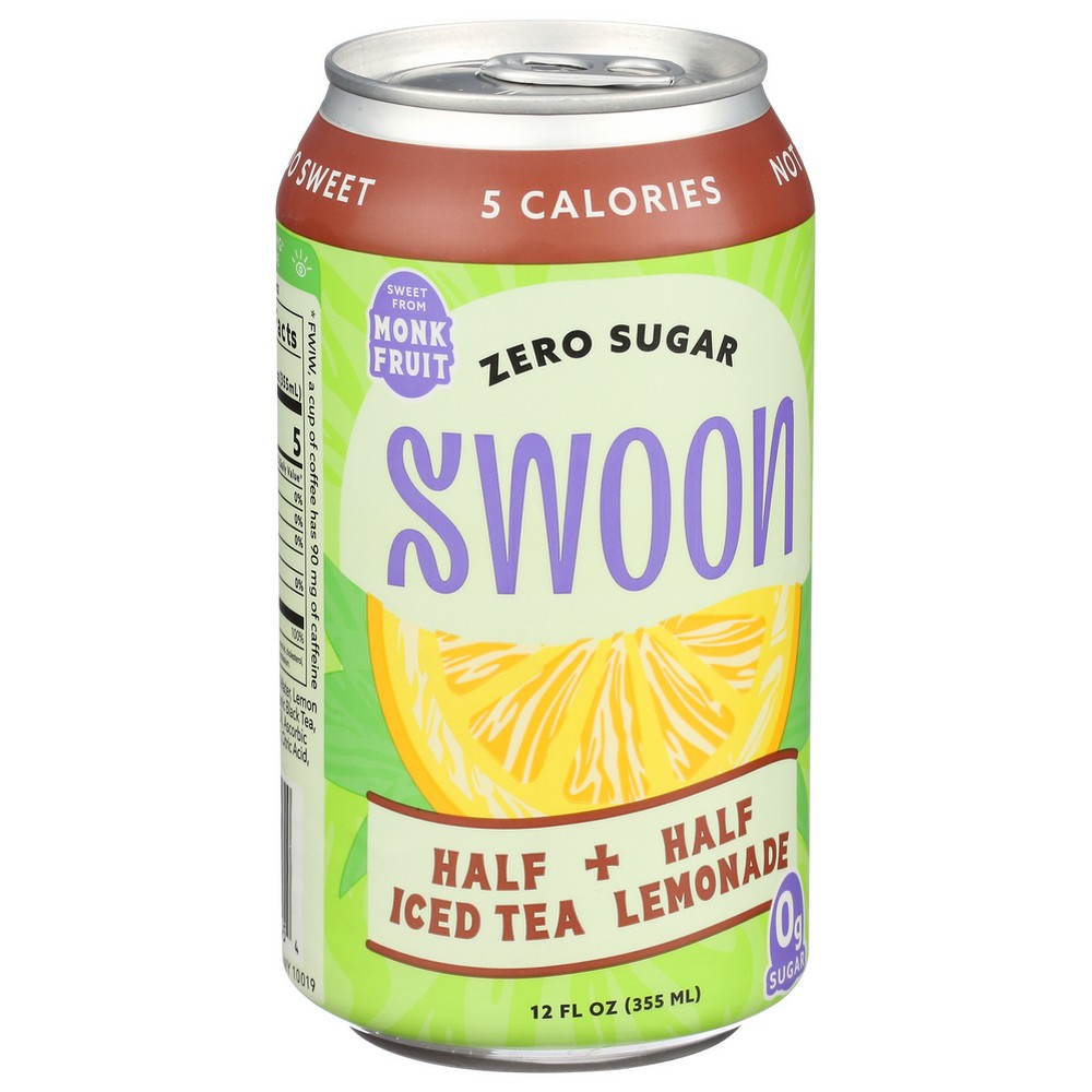 Swoon , Swoon Half & Half Lemonade Zero Sugar Lemonade 12 Fluid Ounce,  Case of 12