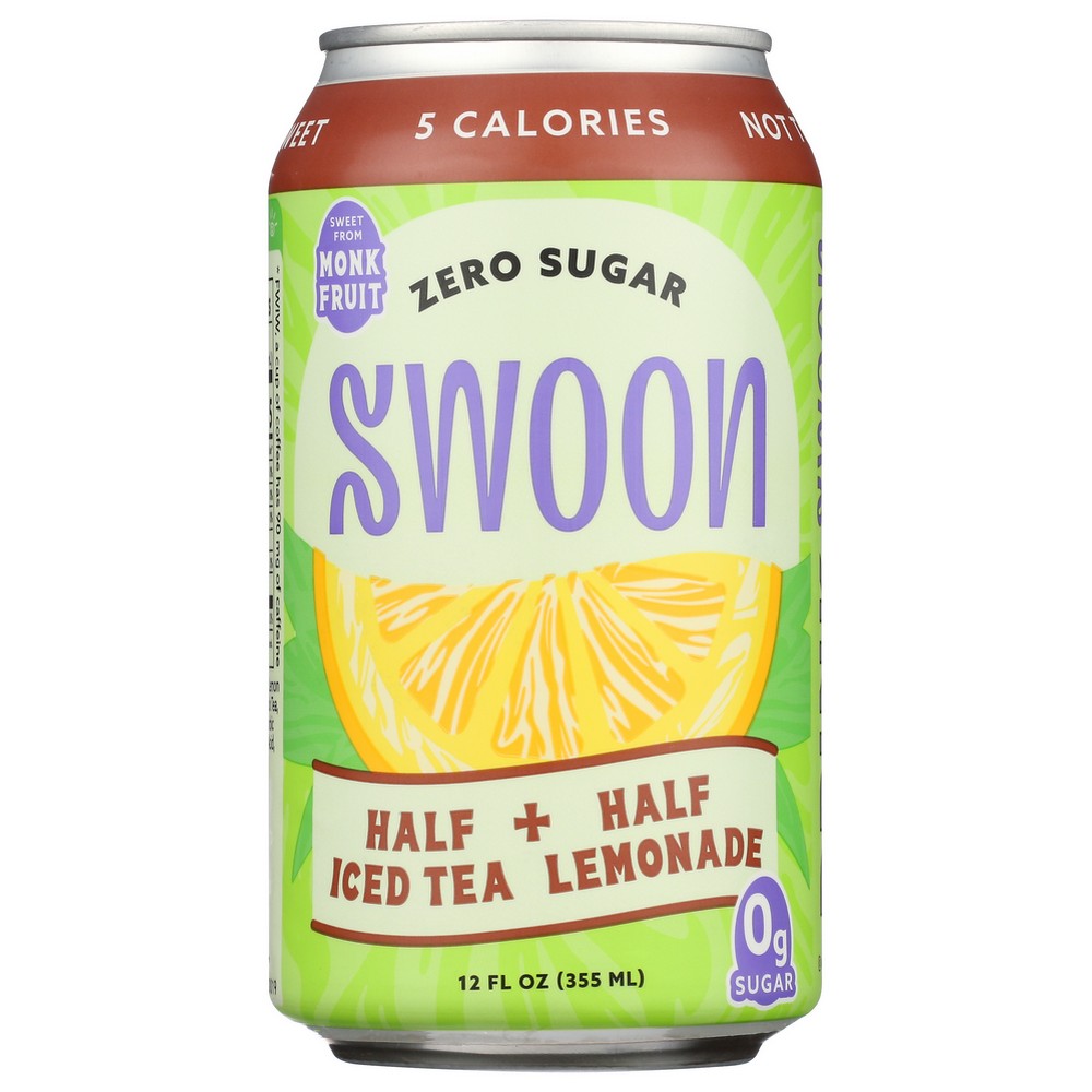 Swoon , Swoon Half & Half Lemonade Zero Sugar Lemonade 12 Fluid Ounce,  Case of 12