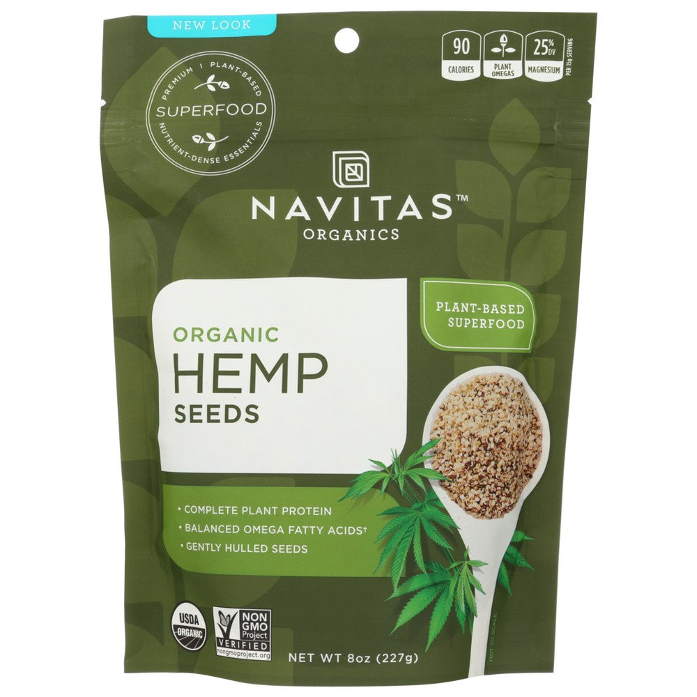 Navitas Seed Hemp Sheld Organic - 8 Ounce,  Case of 12