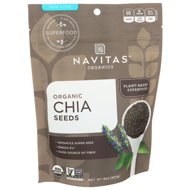 Navitas Seed Chia Organic - 8 Ounce, Case of 12