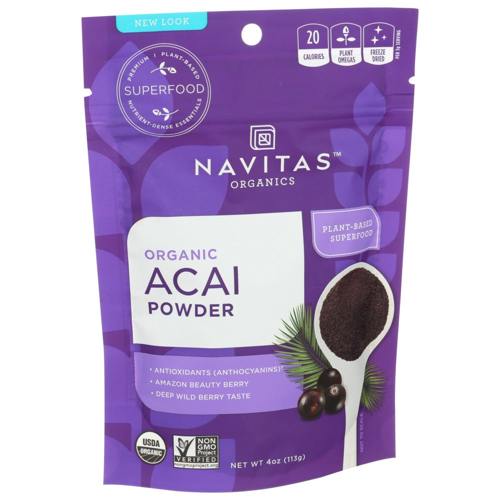 Navitas Acai Powder Organic - 4 Ounce,  Case of 1