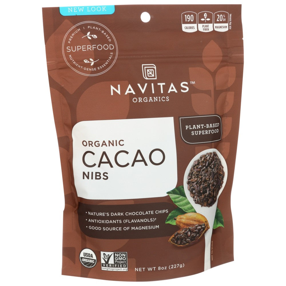 Navitas Cacao Nibs Organic - 8 Ounce,  Case of 1