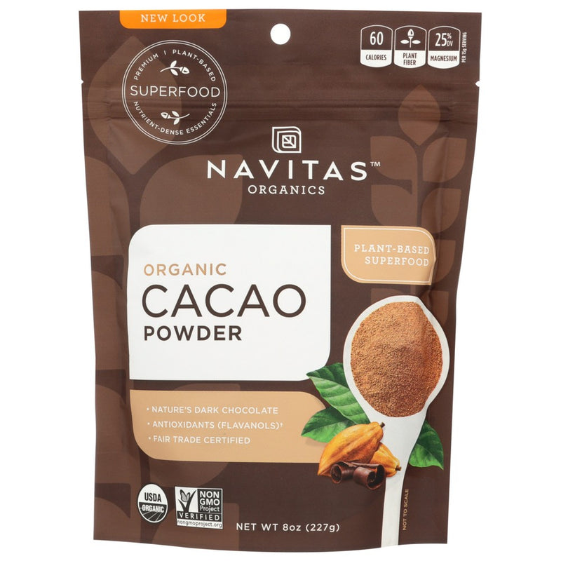 Navitas Cacao Powder Organic - 8 Ounce, Case of 1